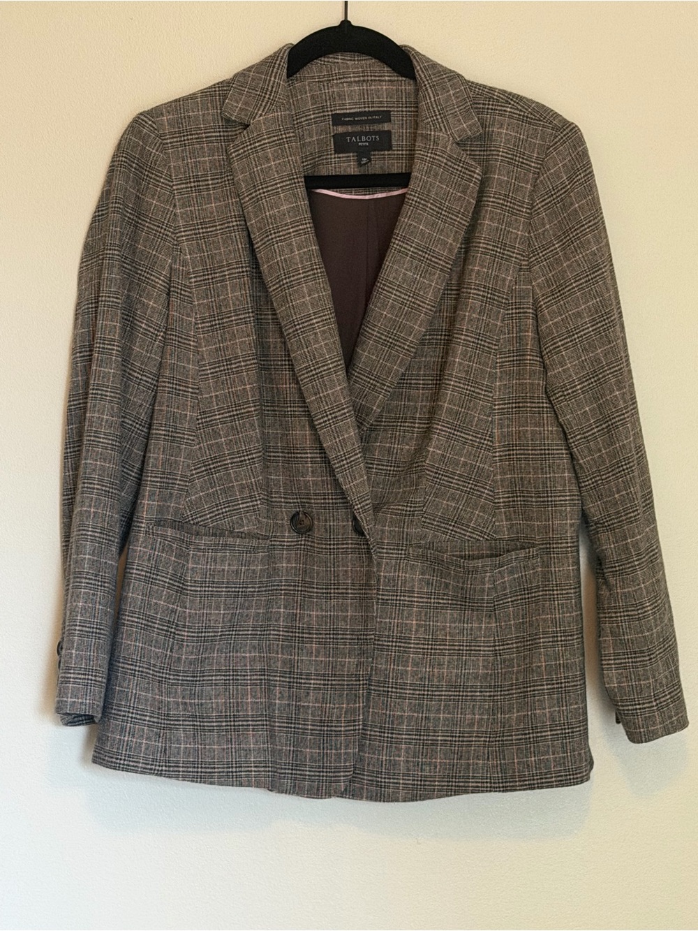 Talbots Gray Plaid Suit